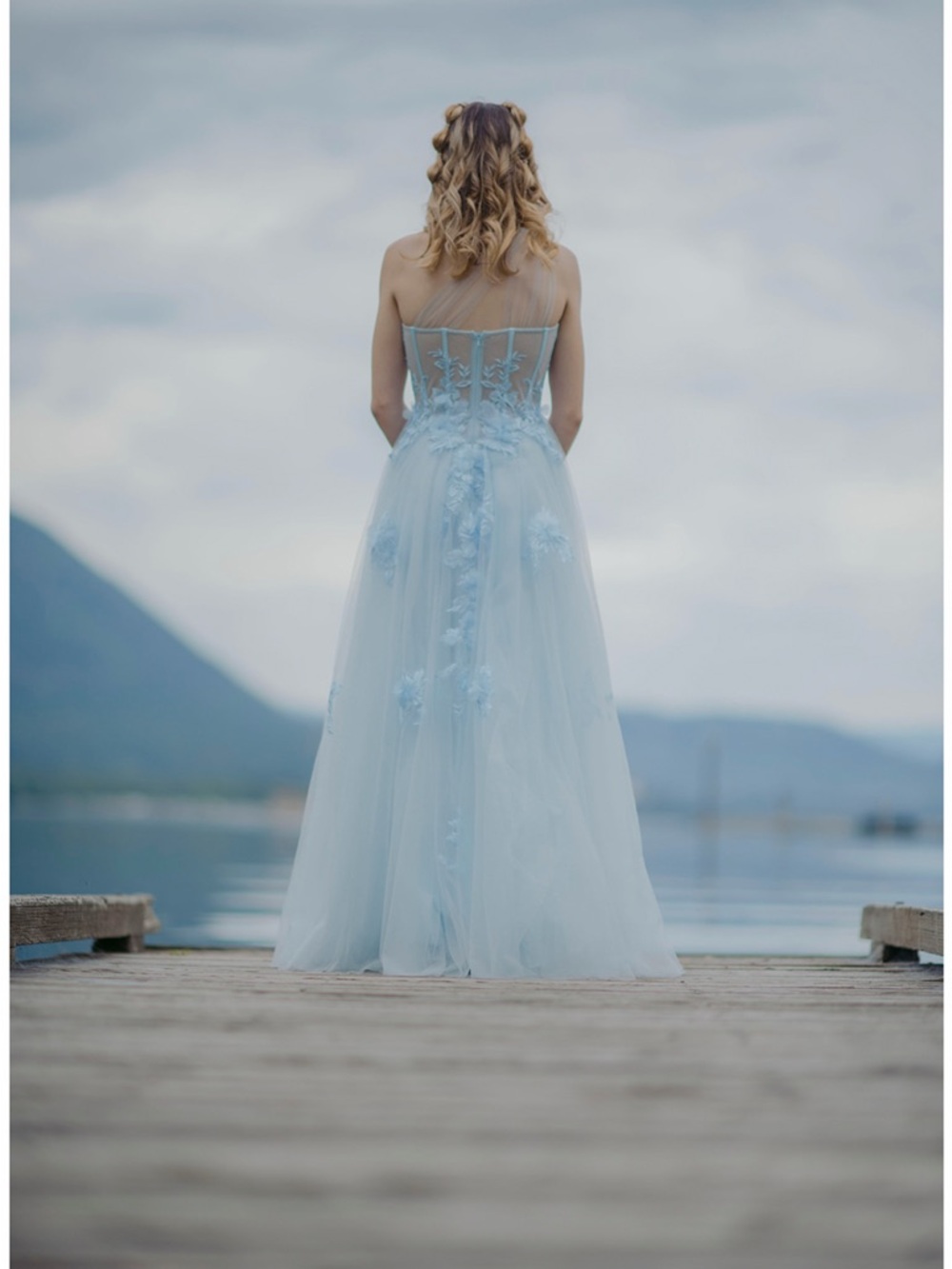Blue Prom Dress - Picture 2 of 2